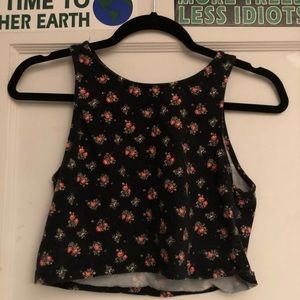 forever 21 floral crop top